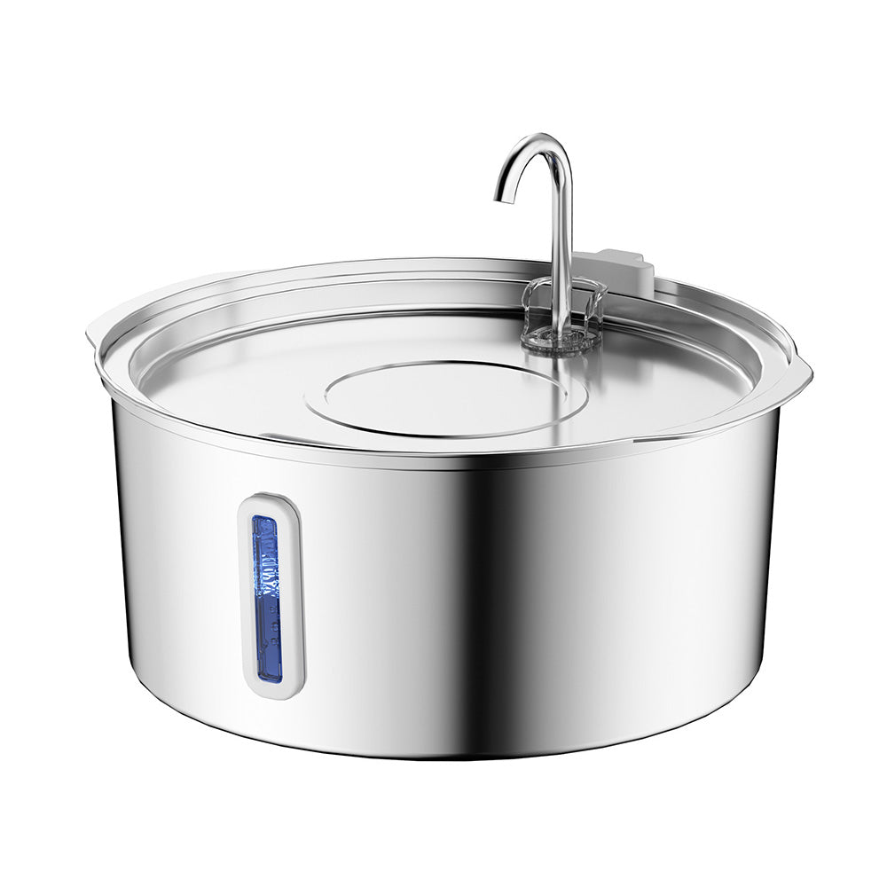 7L Stainless Steel Automatic Pet Water Fountain for Cats and Dogs