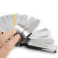 32 Blade Stainless Steel Feeler Gauge Dual Marked Metric Gap Measuring Tool