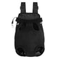 Breathable Mesh Pet Carrier Backpack for Front and Back Carrying Dogs Cats-Black