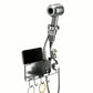 Adhesive Wall Mount Hair Dryer Holder with Phone Stand and Cord Organizer