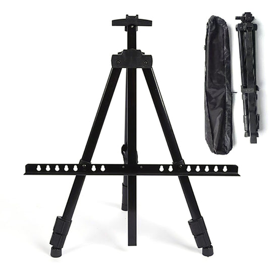 Heavy Duty Metal Adjustable Artist Field Display Easel Folding Tripod Stand