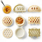 3Pcs Mini Pie Molds Dough Presser for Handmade Cookies and Pies