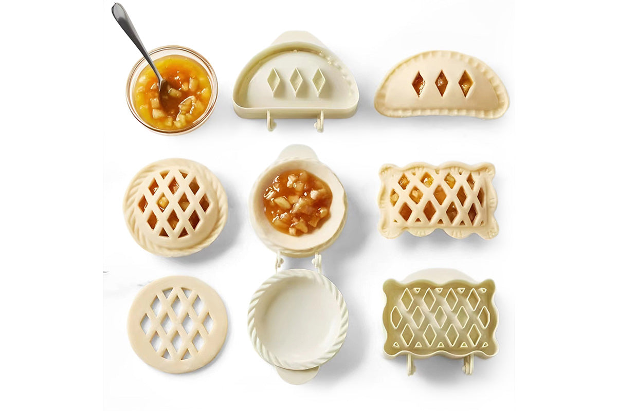 3Pcs Mini Pie Molds Dough Presser for Handmade Cookies and Pies