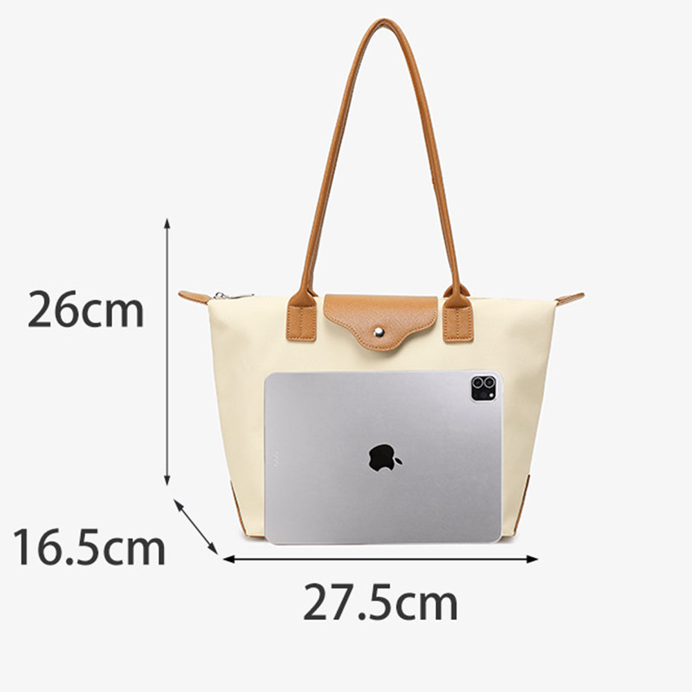 Stylish Waterproof PU Tote Bag for Women Shoulder Handbag with Top Handle