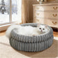 Donut Plush Pet Dog Cat Bed Fluffy Soft Warm Nest for Indoor Cats Small Dogs