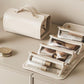 Large Capacity Travel Cosmetic Bag with Divider Pouch