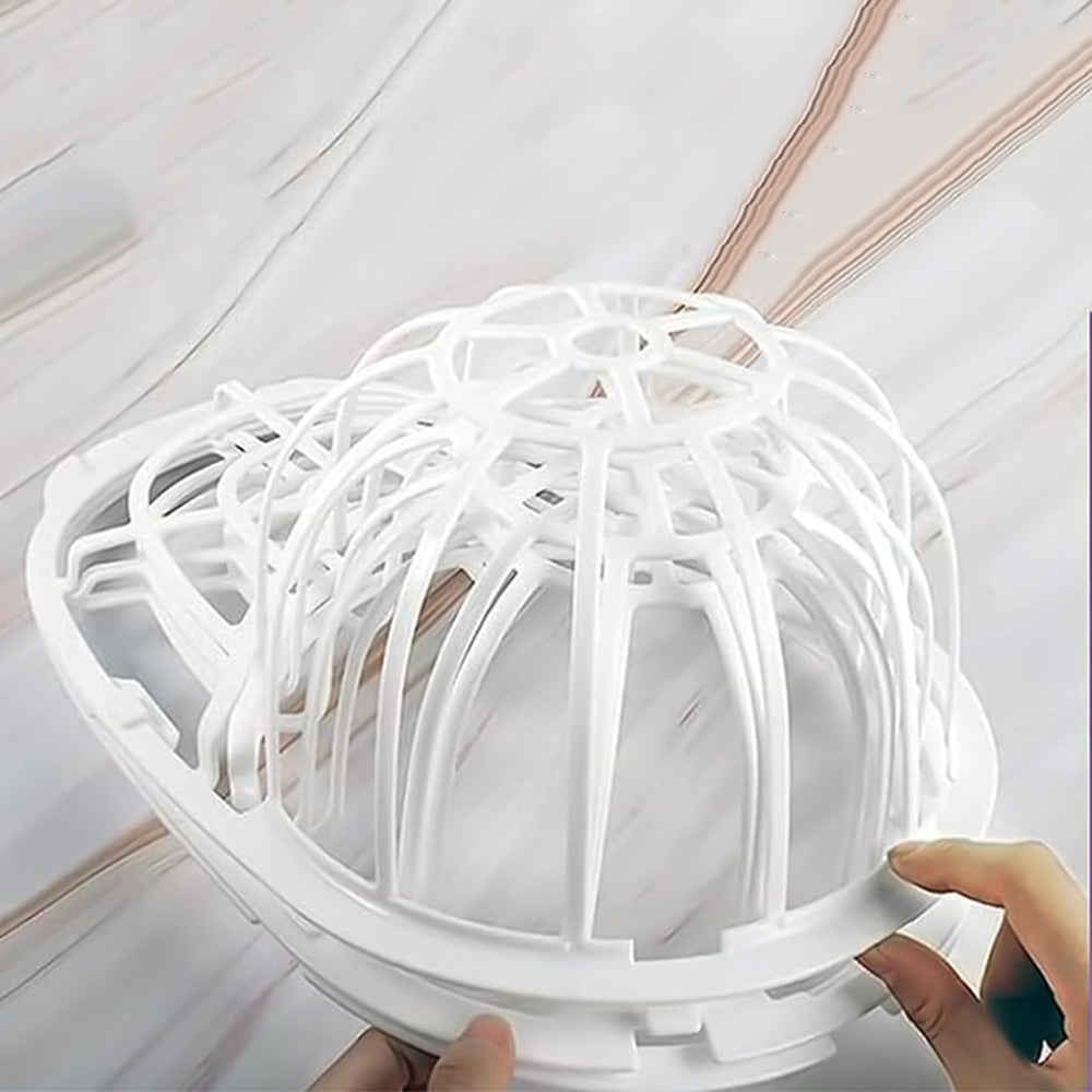 2Pcs Baseball Cap Washer Cage with Mesh Bag for Washing Machine