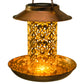 Solar Bird Feeder Outdoors Hanging Wild Bird Feeder for Garden