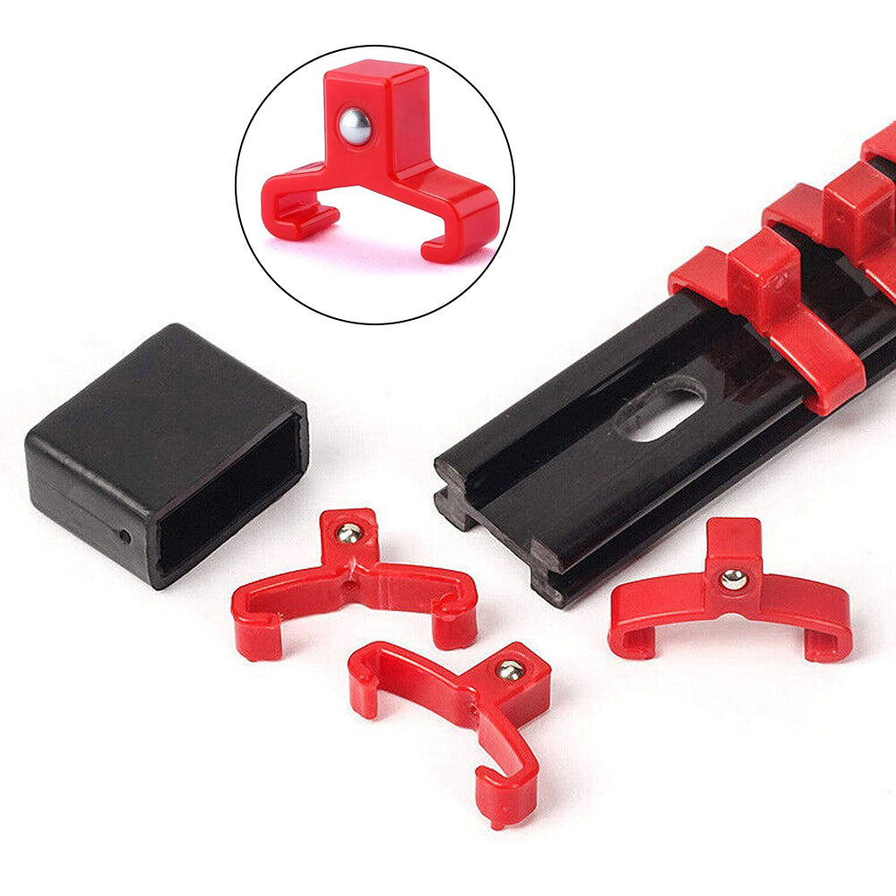6Pcs Drive Socket Organizer Rails Mountable Sliding
