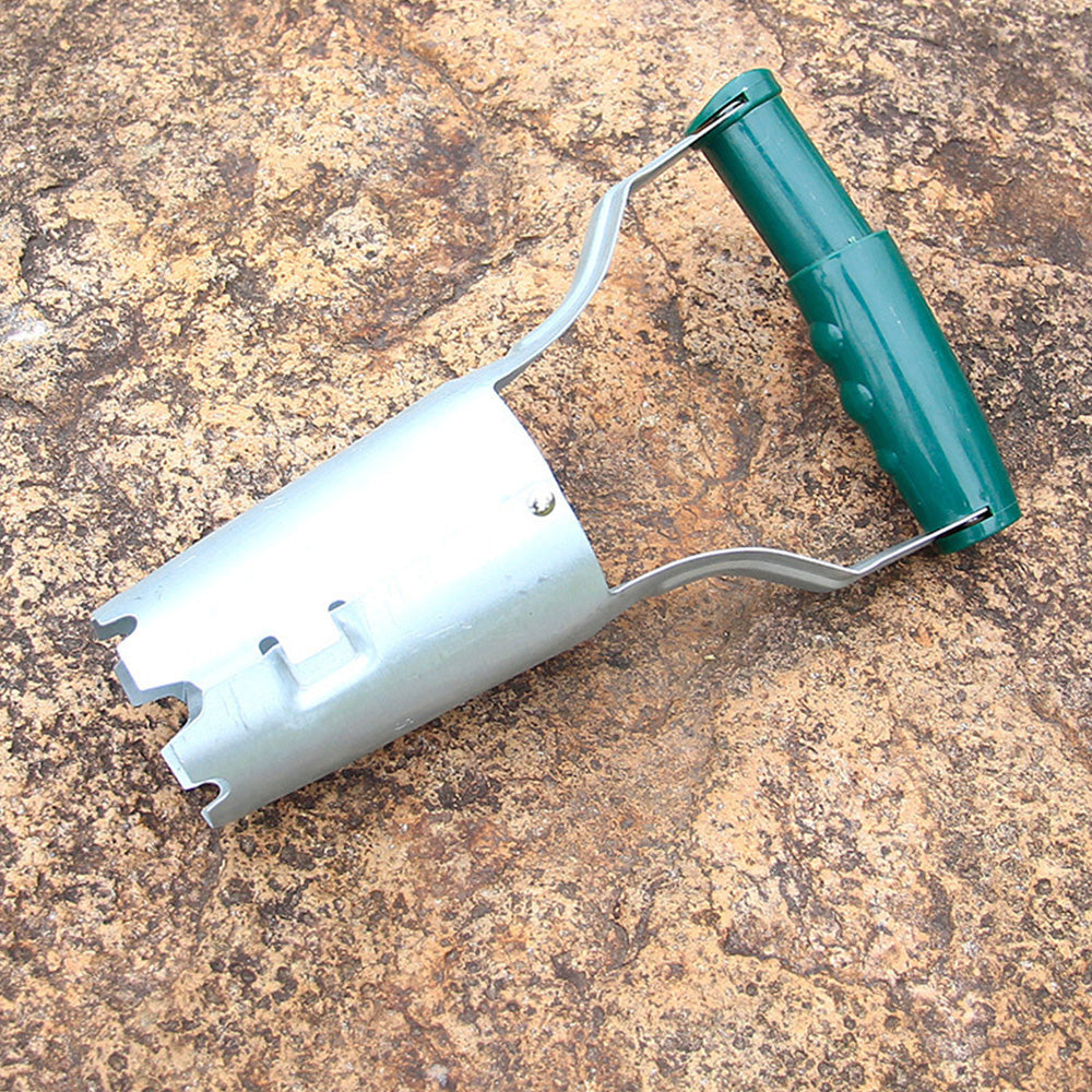 Garden Bulb Planter Tool with Depth Markers for Transplanting and Seedling Removal