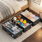 Large Capacity Under Bed Storage with Wheels Lid Handle Foldable Storage Bin for Clothes