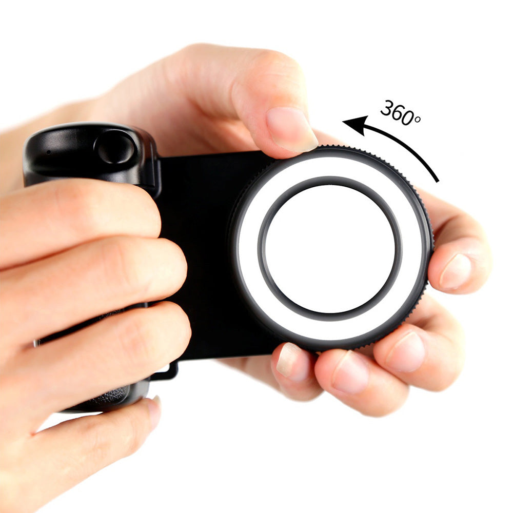 Fun Shot Phone Camera Shutter Grip With Bluetooth Remote For iPhone Android