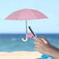 2Pcs Mini Adjustable Sun Shade Phone Umbrella with Suction Cup Stand
