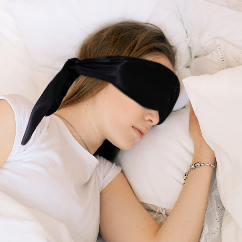 Mulberry Silk Eye Mask Ties Eye Cover