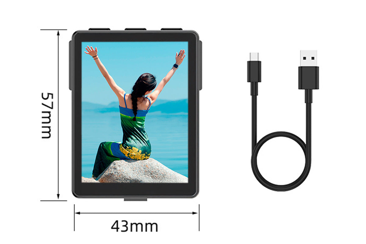 Mini Vlog Selfie Monitor Screen Bluetooth Remote Selfie Monitor for Travel TikTok