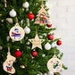 100Pcs Wooden Christmas Tree Decorations Assorted Blank Shapes for Painting