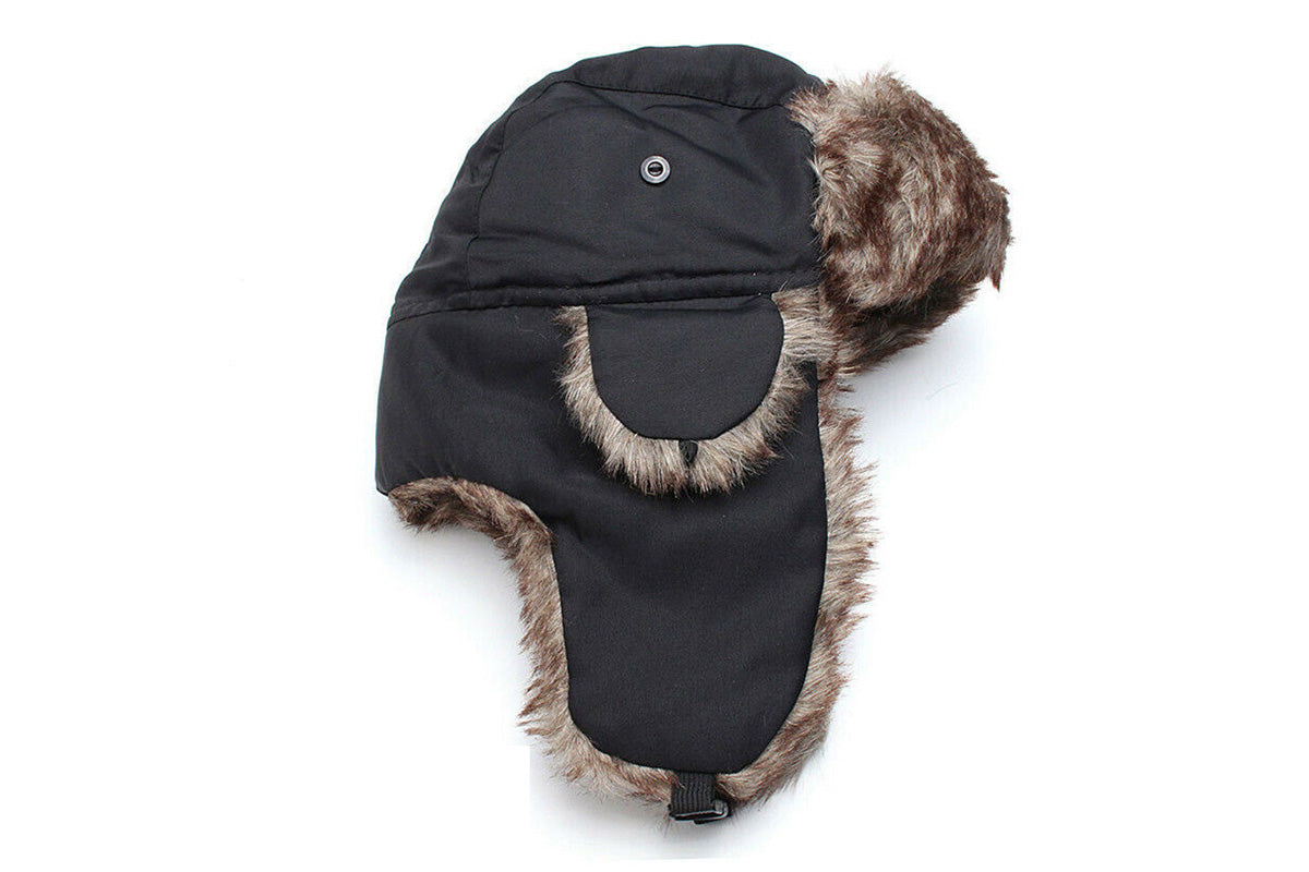 Winter Trapper Hat Warm Faux Fur Trooper Russian Bomber Eskimo Pilot