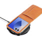 PU Wallet Card Holder Case for Samsung Galaxy Z Flip 6 7 8 with Stand-Brown