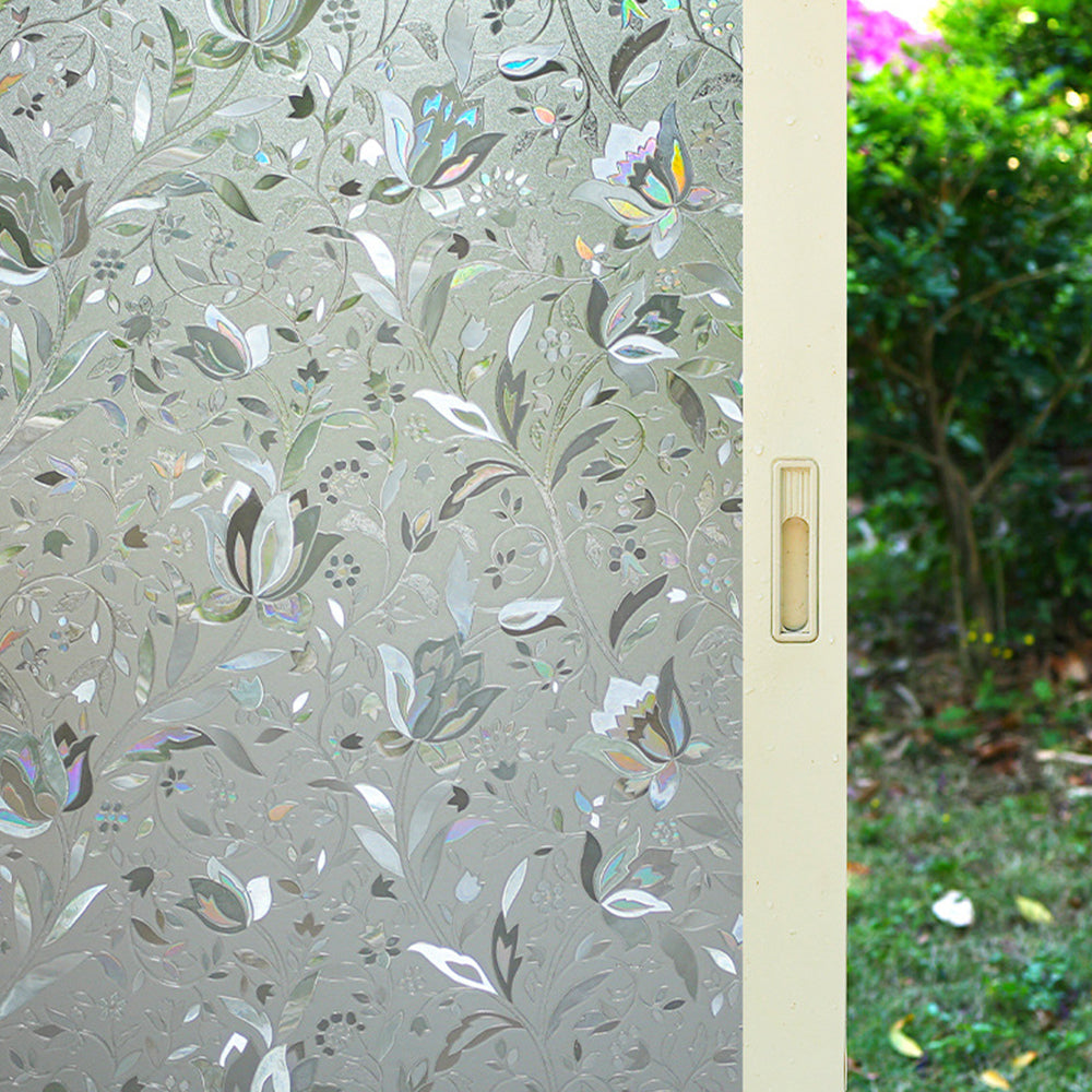 3D Rainbow Reflective Privacy Static Clings Window Film