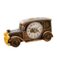 Vintage Car Retro Desk Clock Analog Digital Timepiece for Home and Office