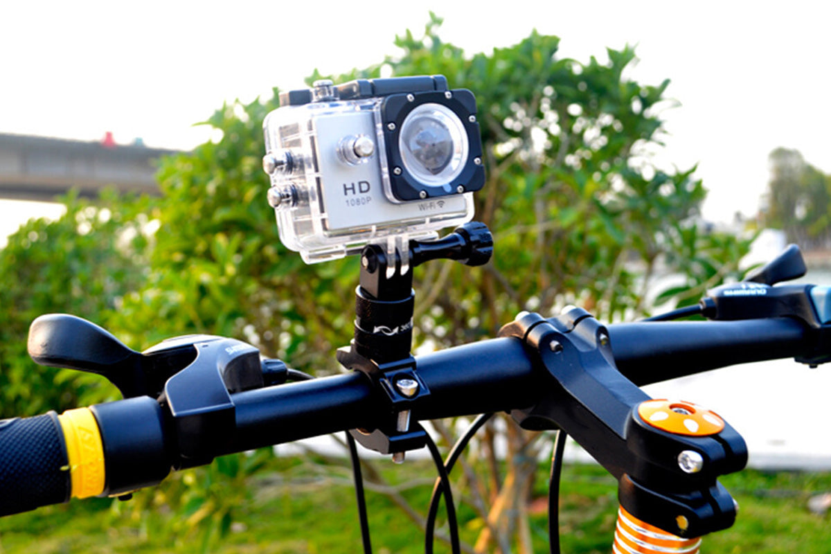 Aluminum Bike Handlebar Mount 360-degree Bicycle Mount for GoPro Hero 13 12 11