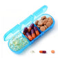 Weekly Pill Box Organizer 7 Days Tablet Storage Dispenser With One Side Large Openings