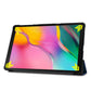 PU Leather Trifold Stand Case for Fire HD 10 2021 2023-Black