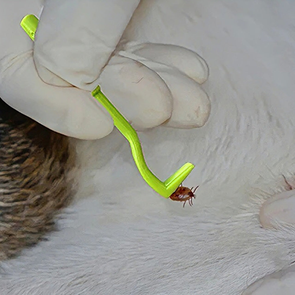 Pet Tick Removal Tool Set with Flea Comb and Tweezers for Dogs and Cats