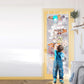 4-Layer Stuffed Animal Storage Hanging Mesh Bag Toy Organizer with Metal Hook