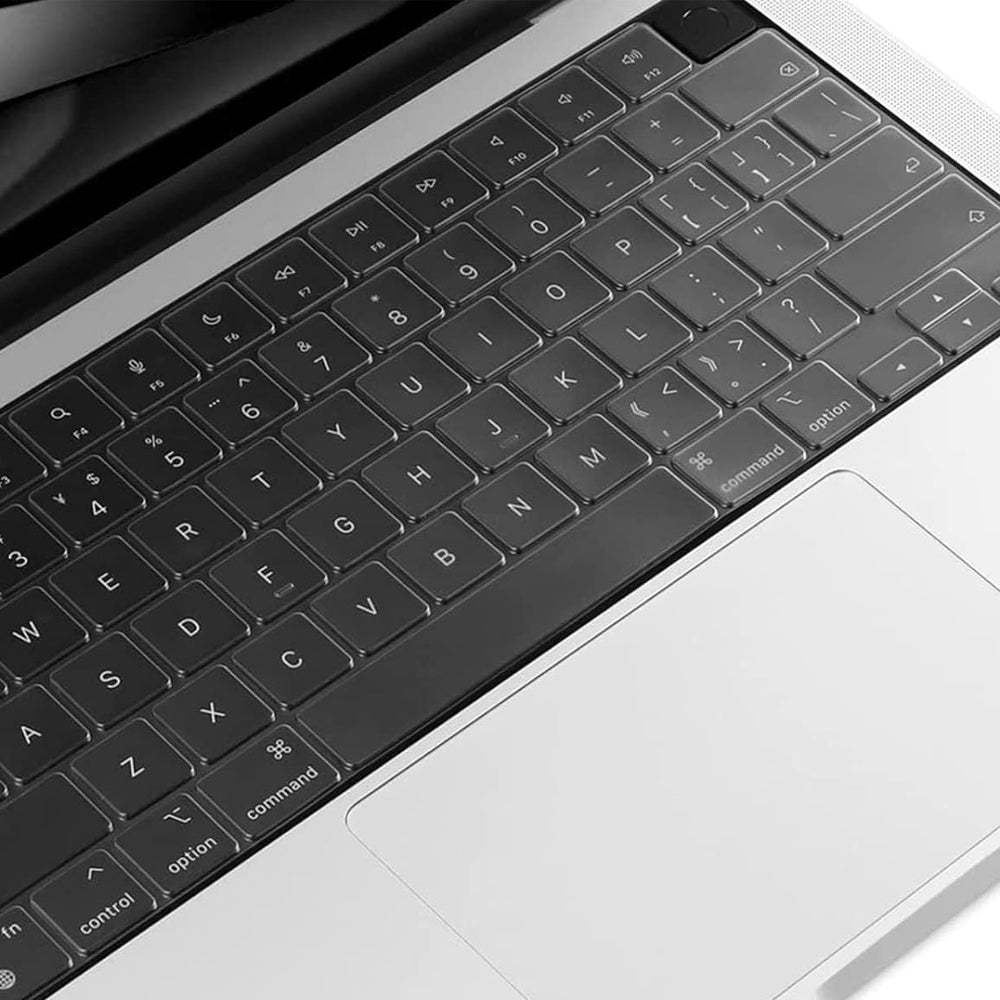 Clear Plastic Laptop Shell with Silicone Keyboard Cover for Apple Macbook Pro 14 A2442 A2779 A2992 A2918