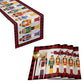 Christmas Nutcracker Soldier Table Runner with 4Pcs Placemats