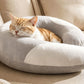 C-Shape Calming Pet Pillow Anxiety Relief Pet Sleeping Cushion for Cats & Small Dogs