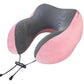Hooded Travel Pillow with 3D Eye Masks Memory Foam Neck Pillow for Airplane Sleeping