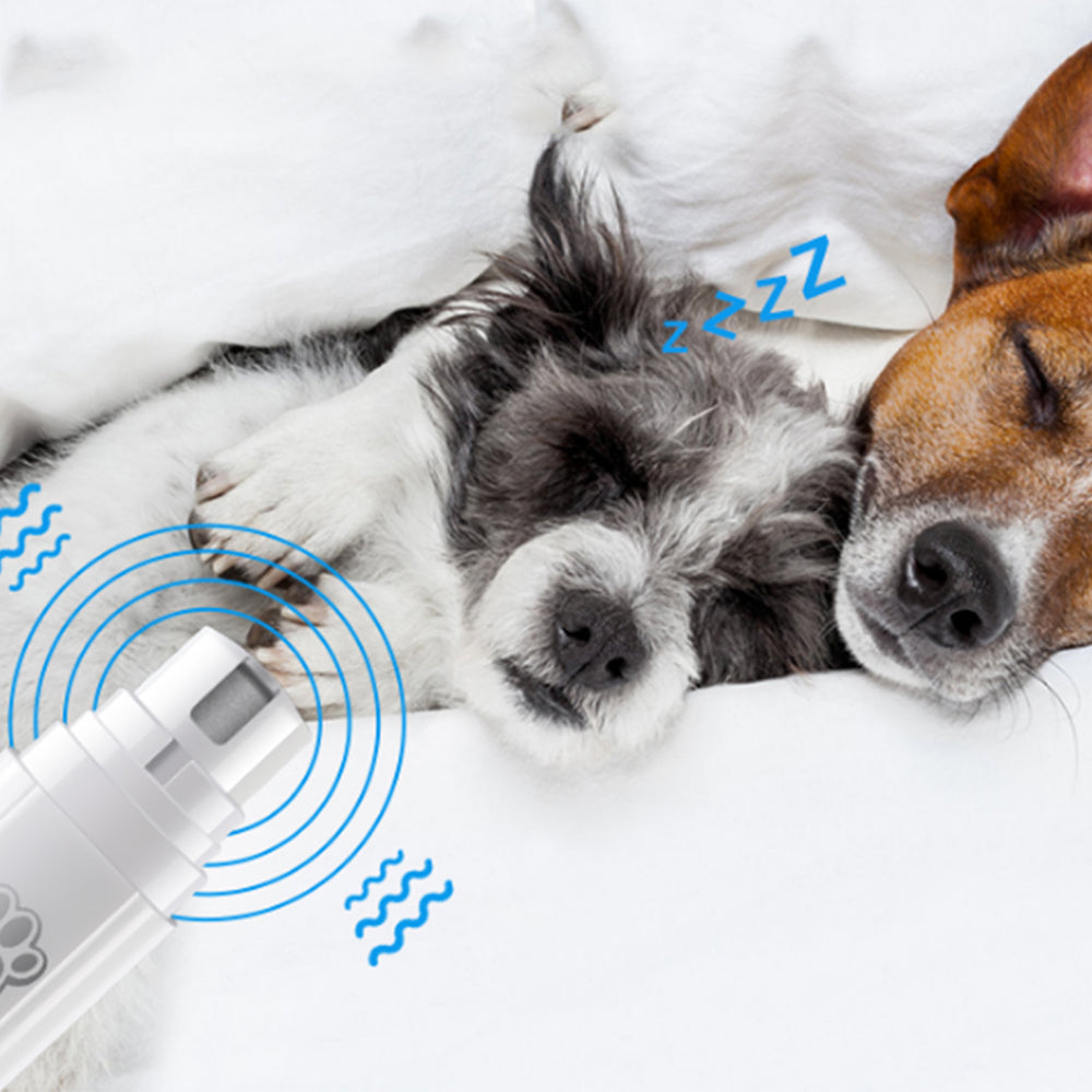 2Pcs Electric Pet Nail Claw Grooming Grinder Trimmer