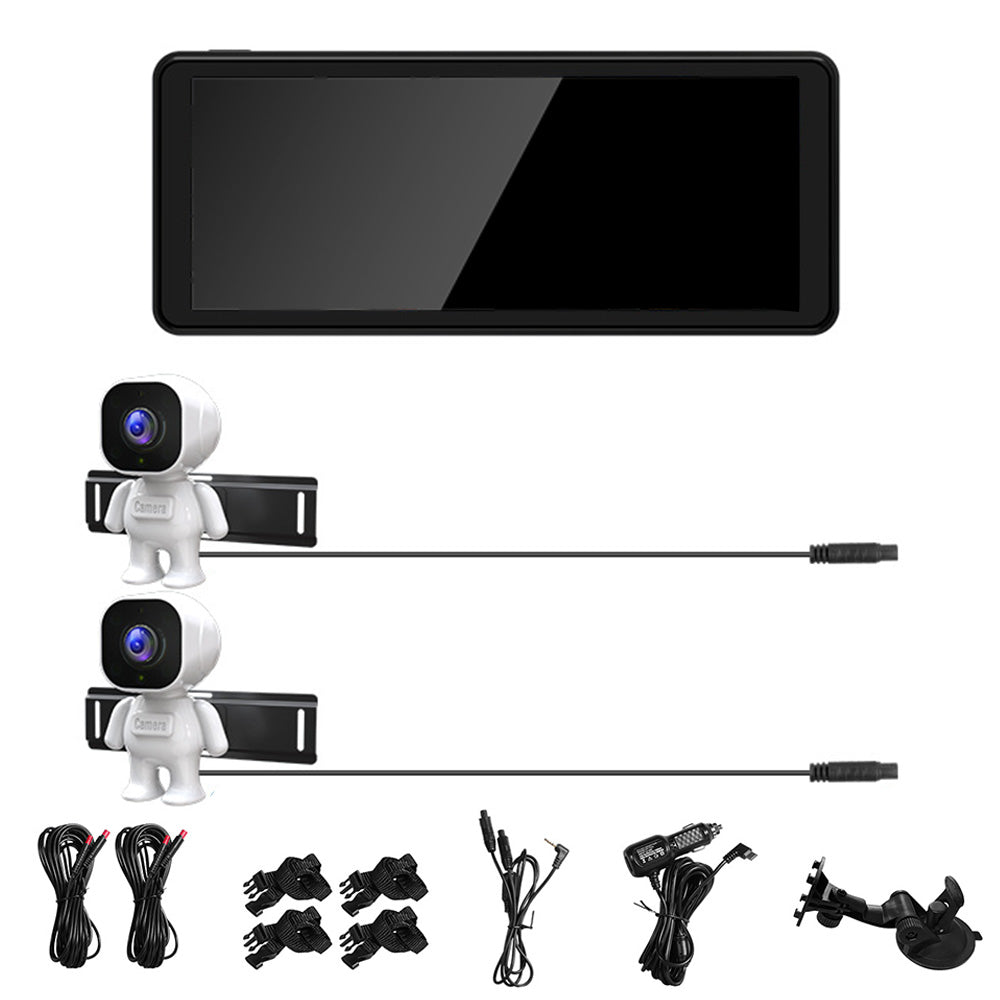 Dual Camera Car Monitor 6.86 inches HD Display with Night Vision