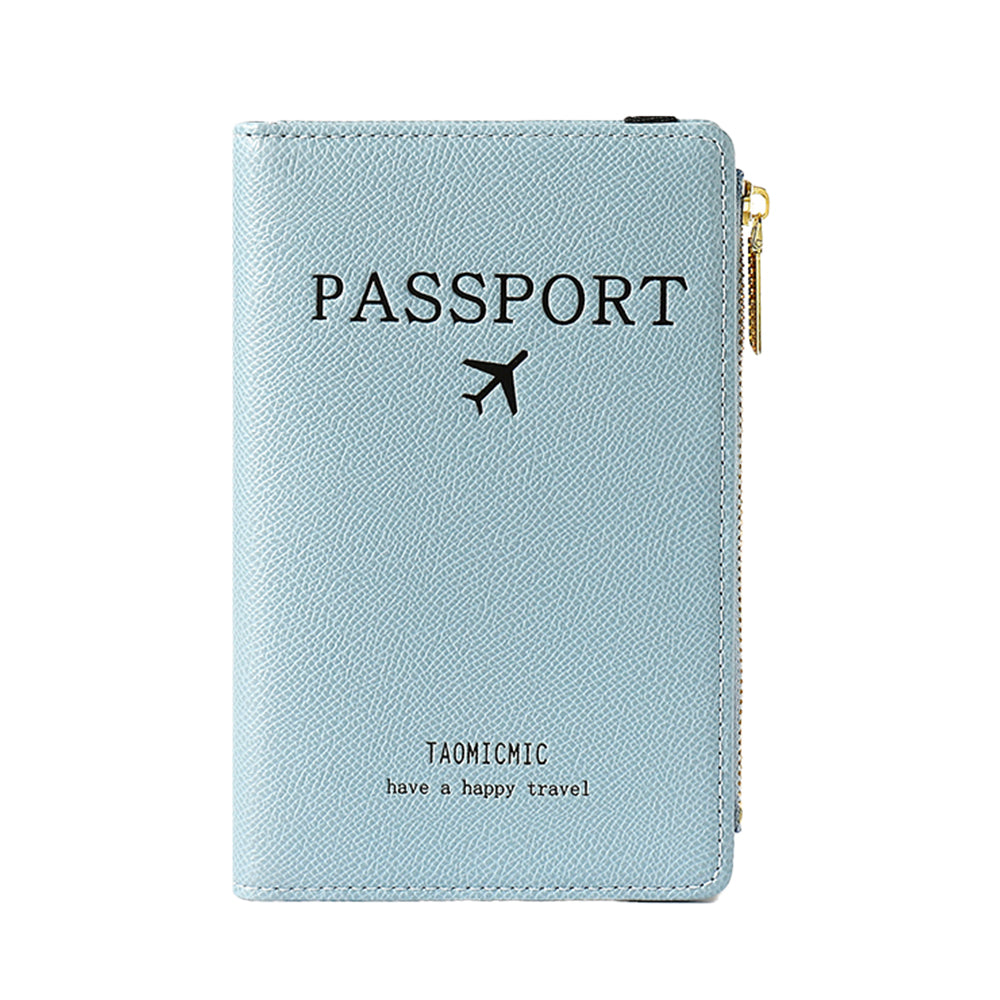 RFID Passport Holder Cover Card Wallet Holder with Zipper