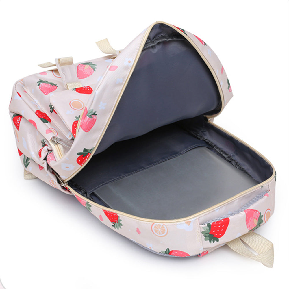 3Pcs Set Kids Backpack With Lunch Bag Pencil Bag Nylon Lightweight School Backpack