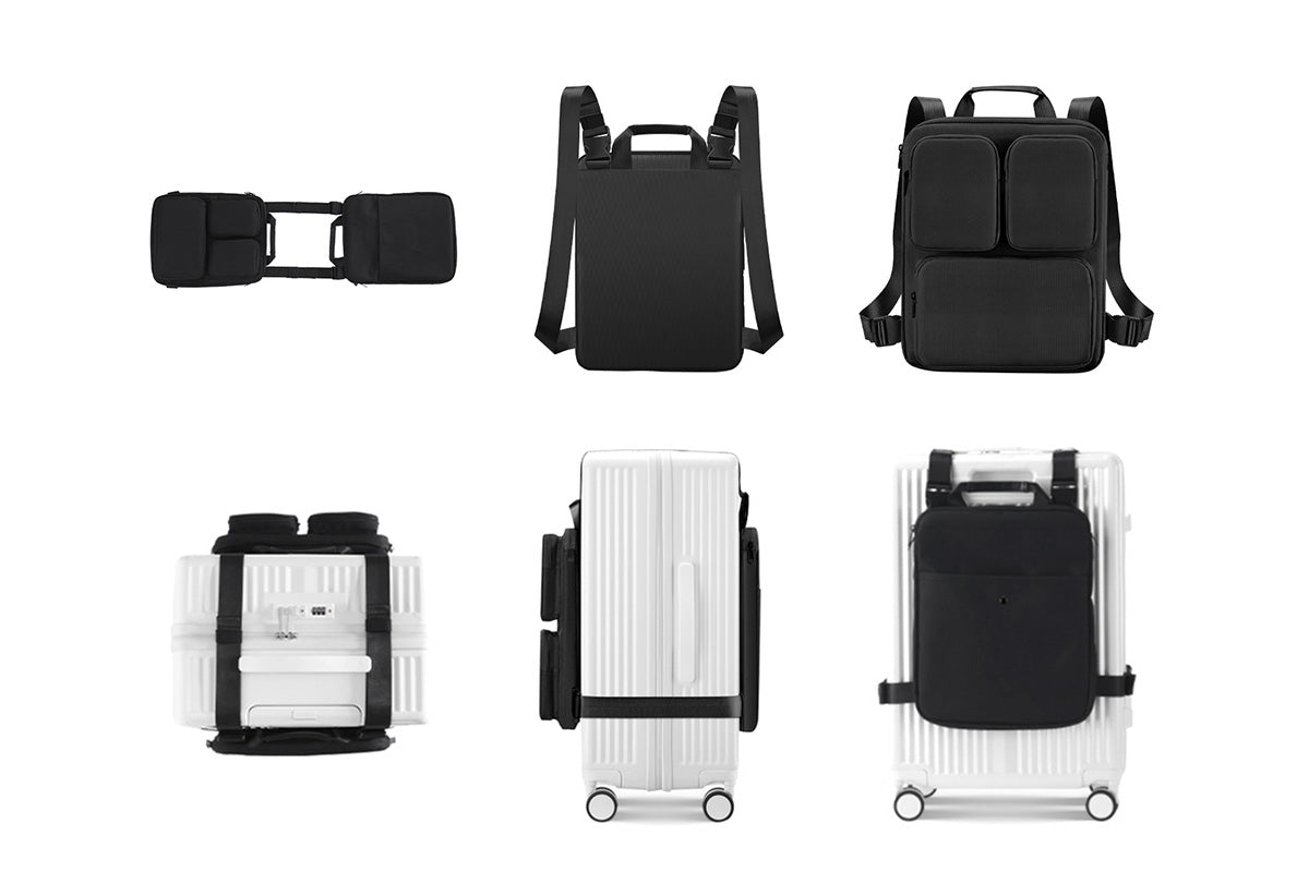 Travel Luggage Organizer Bag with Laptop Compartment and Storage Pockets
