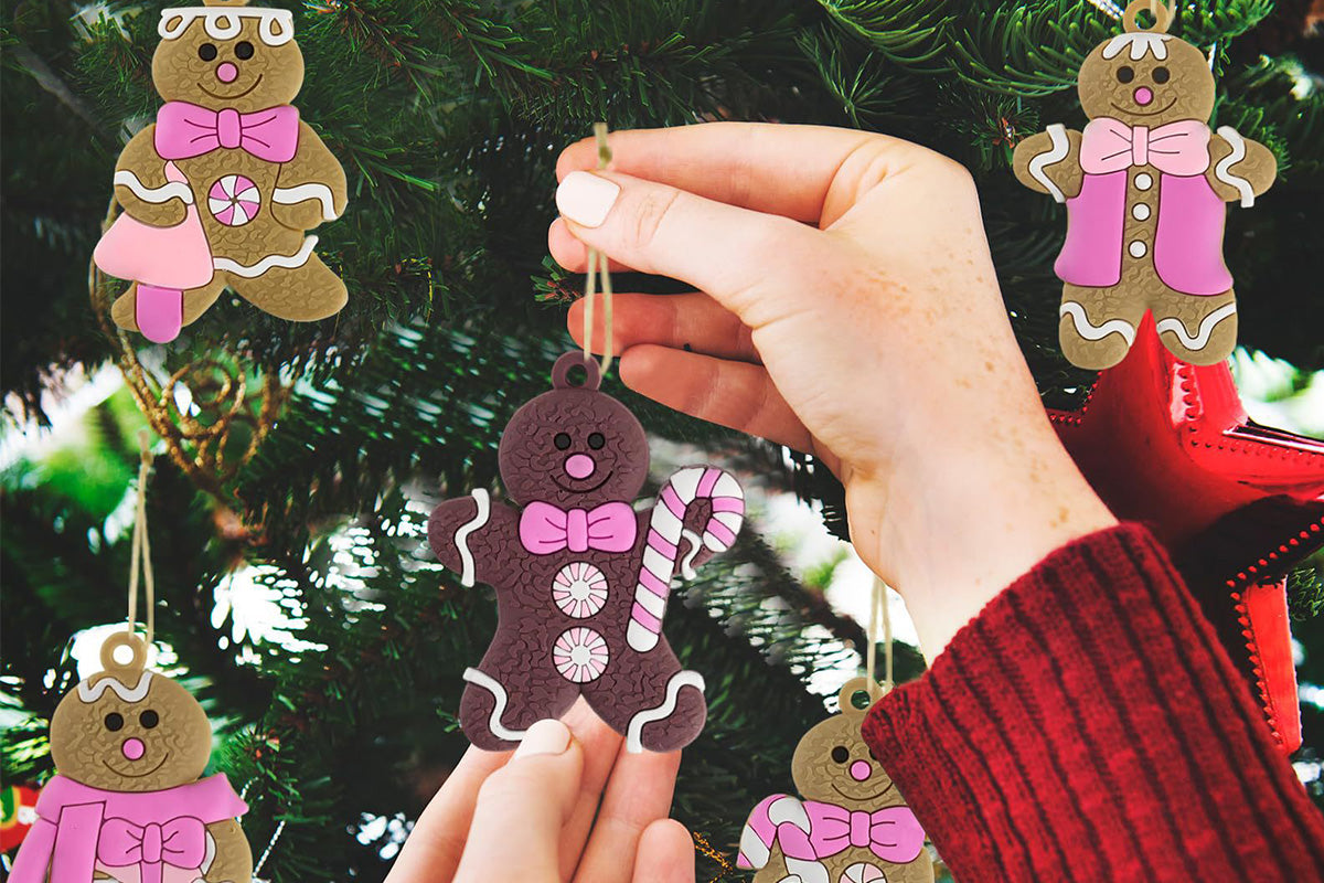 12PCS Gingerbread Man Christmas Decoration For Tree Hanging Pendant For Christmas Tree