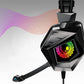 Wired RGB Gaming Headset with Microphone 3.5mm USB for PC PS5 Xbox