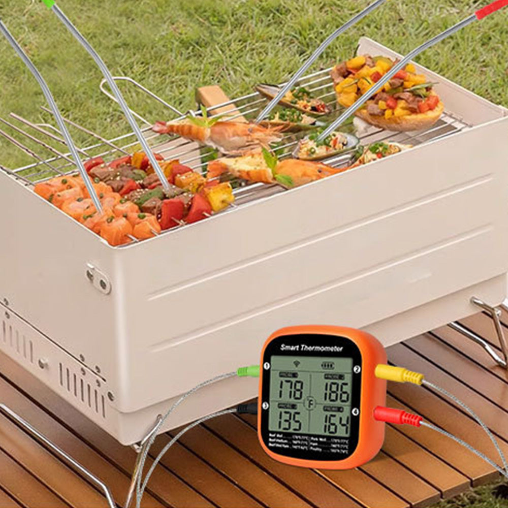 Meat Thermometer Wireless Thermometer for Smoker Oven APP Calibration Temp Graph