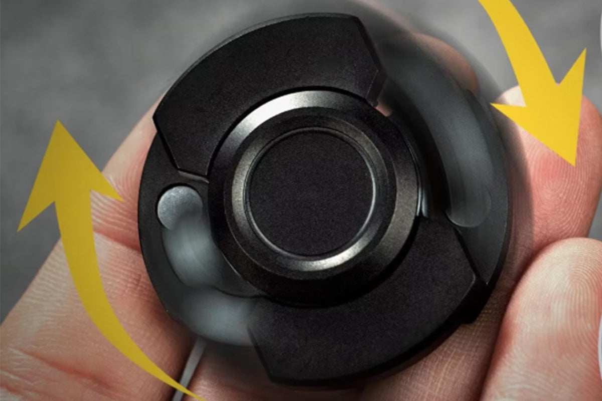 3-in-1 Fidget Spinner Slider and Clicker Stress Relief Toy for Kids and Adults