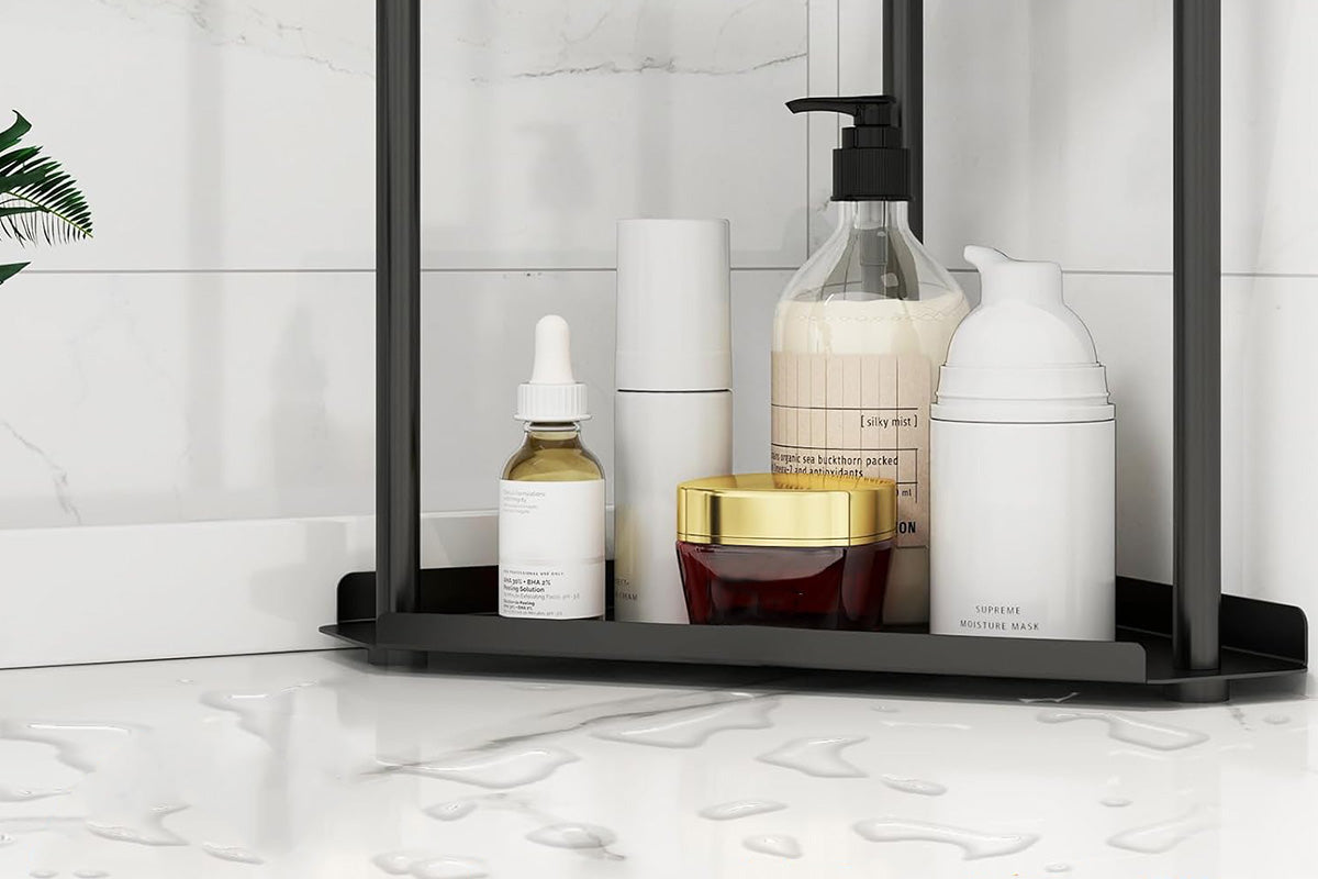 2 Tier Storage Rack Perfume and Skincare Organizer for Bathroom Bedroom Kitchen