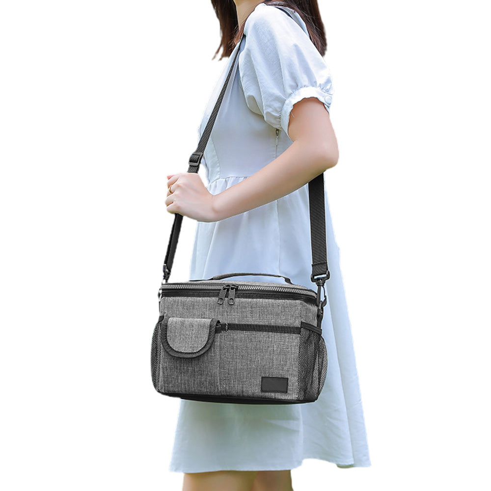 Insulated Lunch Bag Large Capacity with Shoulder Strap