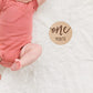 12Pcs 10CM Wooden Milestone Cards For Kids Announcement and Milestone