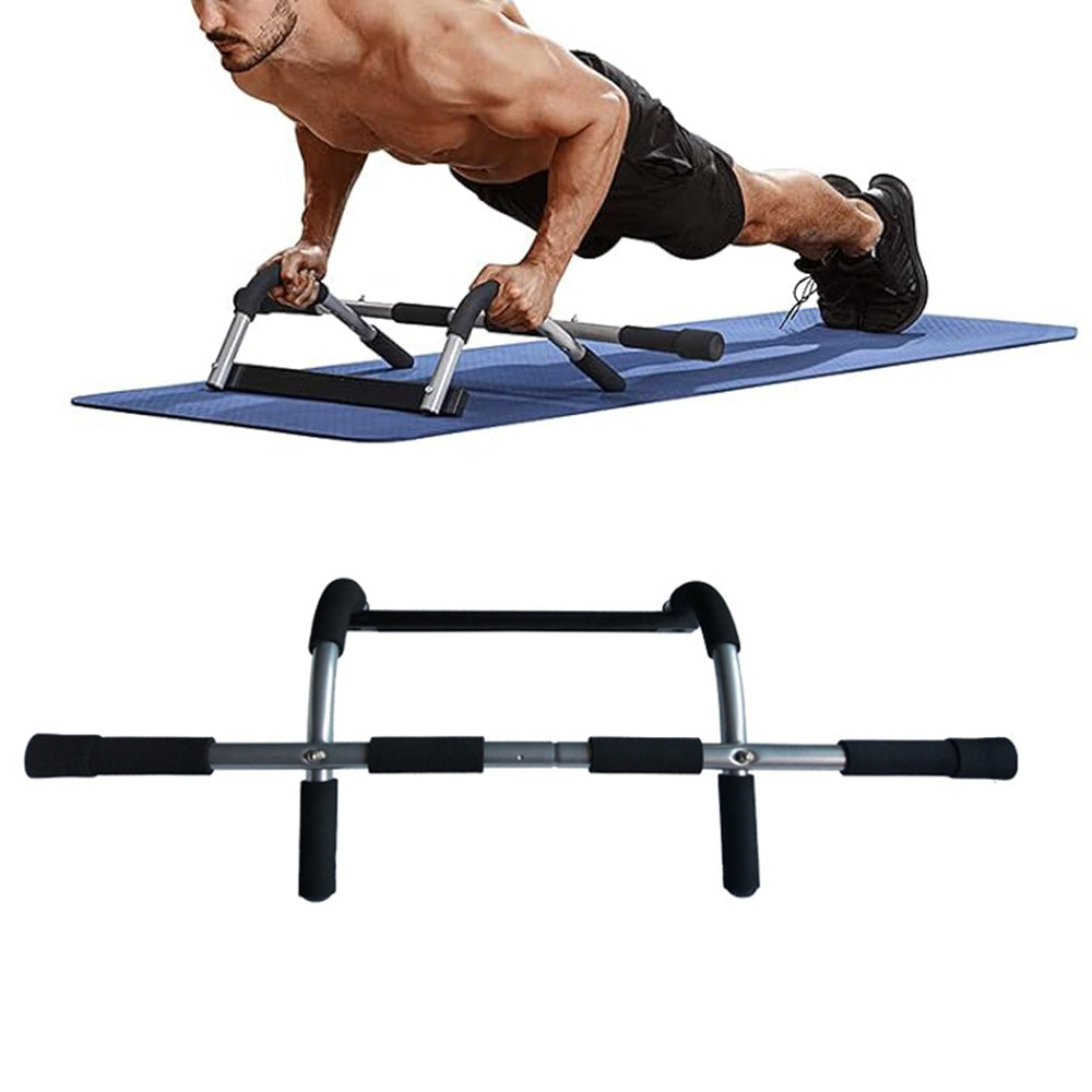 Doorway Pull Up Bar No Drill Home Gym Equipment for Chin Ups and Arm Training