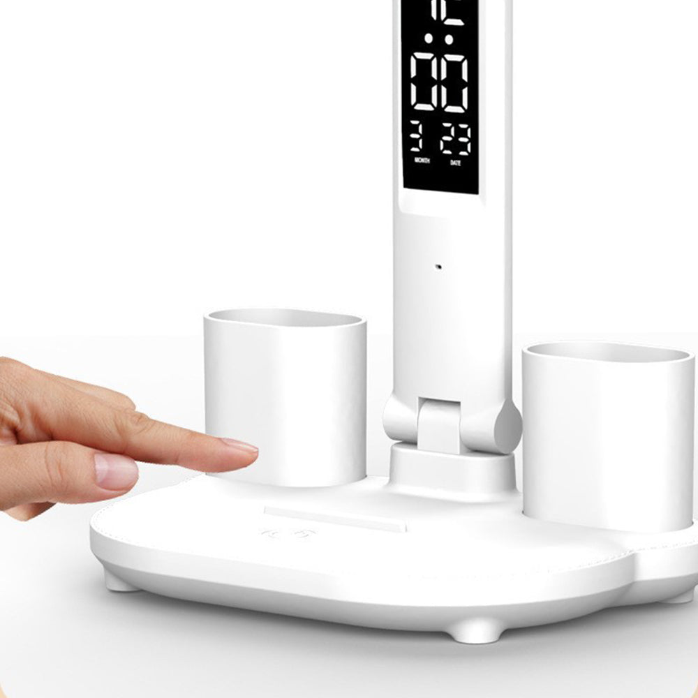 USB Rechargeable Touch LED Dimmable Desk Lamp with Pen Container