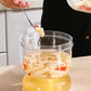 Pickles Jar with Strainer Flip with Airtight Lids and Forks