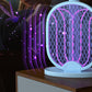 Foldable Electric Mosquito Swatter with Charging Base Station Mosquito Zapper Fly Killer Rechargeable Bug Zapper