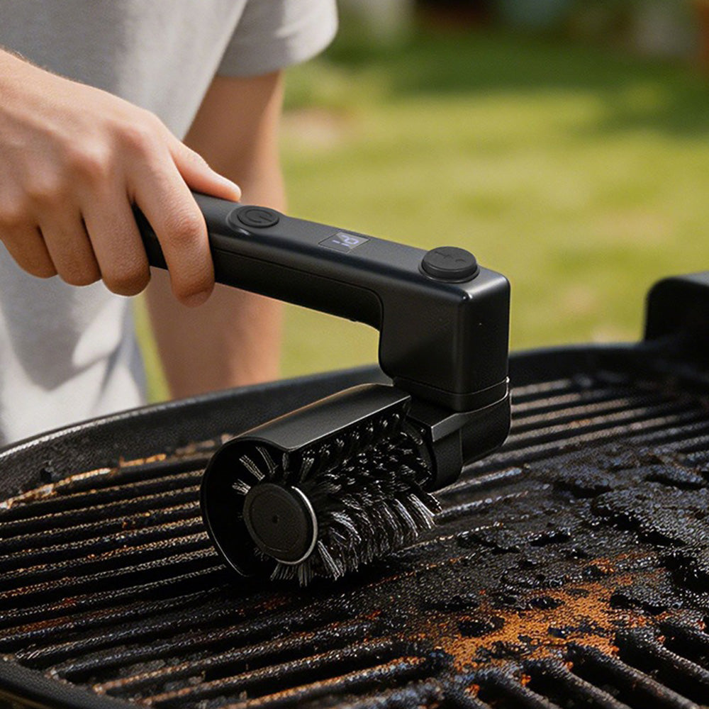 Cordless Electric Grill Brush Rotating Rechargeable Grill Cleaner for Home Outdoor